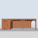 Douglas Overkapping Modern - 775x375cm - vooraanzicht