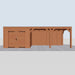 Douglas Overkapping Modern - 785x310cm - vooraanzicht