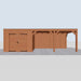 Douglas Overkapping Modern - 785x375cm - vooraanzicht