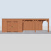 Douglas Overkapping Modern - 850x375cm - vooraanzicht