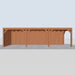 Douglas Overkapping Modern - 890x310cm - vooraanzicht