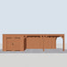 Douglas Overkapping Modern - 890x375cm - vooraanzicht