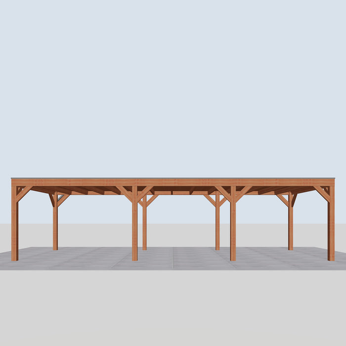 Douglas Overkapping Modern Classic - 955x375cm - vooraanzicht