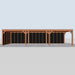 Douglas Overkapping Modern Zwart - 1085x375cm - vooraanzicht