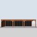 Douglas Overkapping Modern Zwart - 1085x375cm - vooraanzicht
