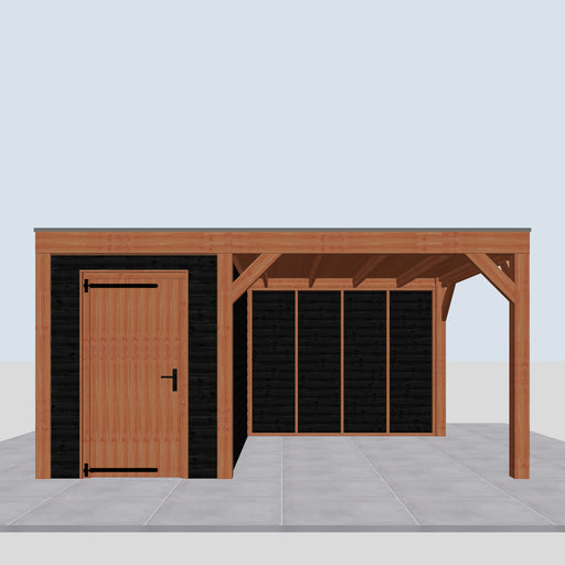 Douglas Overkapping Modern Zwart - 485x310cm - vooraanzicht