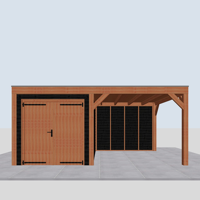 Douglas Overkapping Modern Zwart - 545x375cm - vooraanzicht