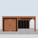 Douglas Overkapping Modern Zwart - 545x375cm - vooraanzicht