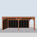 Douglas Overkapping Modern Zwart - 600x375cm - vooraanzicht