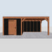 Douglas Overkapping Modern Zwart - 610x375cm - vooraanzicht