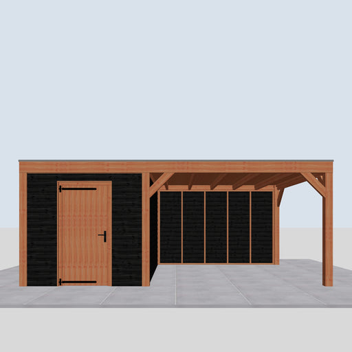 Douglas Overkapping Modern Zwart - 610x375cm - vooraanzicht