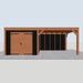 Douglas Overkapping Modern Zwart - 665x375cm - vooraanzicht