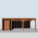 Douglas Overkapping Modern Zwart - 670x375cm - vooraanzicht