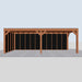 Douglas Overkapping Modern Zwart - 730x310cm - vooraanzicht