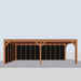 Douglas Overkapping Modern Zwart - 730x375cm - vooraanzicht