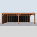 Douglas Overkapping Modern Zwart - 730x375cm - vooraanzicht