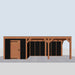 Douglas Overkapping Modern Zwart - 735x310cm - vooraanzicht