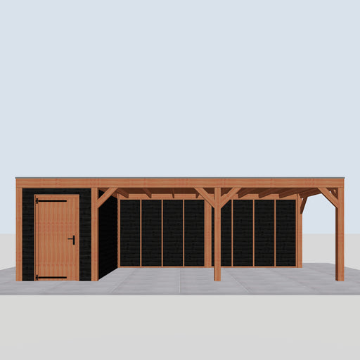Douglas Overkapping Modern Zwart - 775x310cm - vooraanzicht