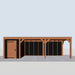 Douglas Overkapping Modern Zwart - 775x310cm - vooraanzicht