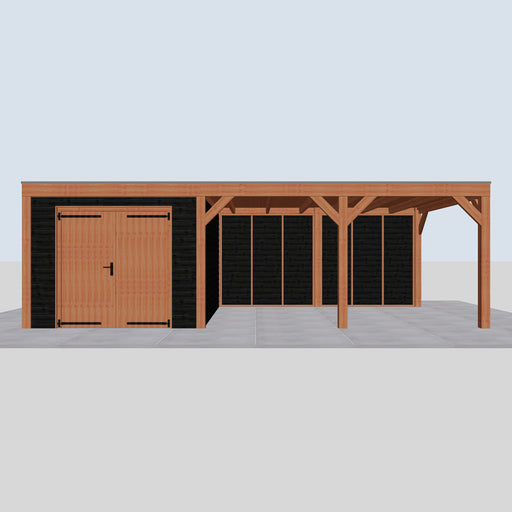 Douglas Overkapping Modern Zwart - 785x375cm - vooraanzicht