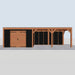 Douglas Overkapping Modern Zwart - 850x310cm - vooraanzicht