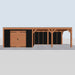 Douglas Overkapping Modern Zwart - 850x375cm - vooraanzicht
