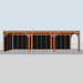 Douglas Overkapping Modern Zwart - 890x310cm - vooraanzicht
