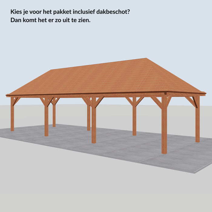 Douglas Schilddak - 1080x370cm - Volledig op Maat - inclusief dakbeschot