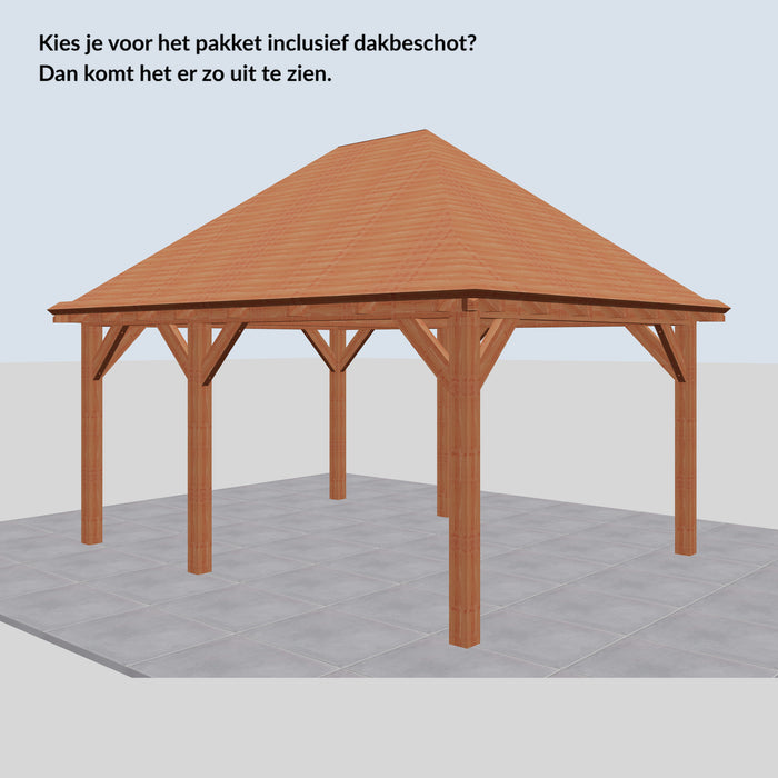 Douglas Schilddak - 485x370cm - Volledig op Maat - inclusief dakbeschot