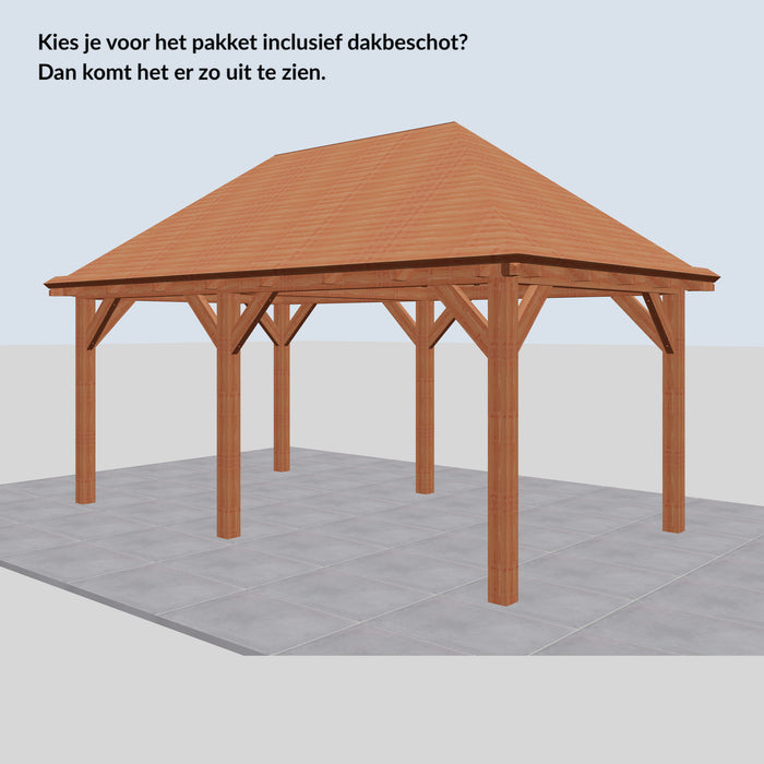 Douglas Schilddak - 545x306cm - Volledig op Maat - inclusief dakbeschot