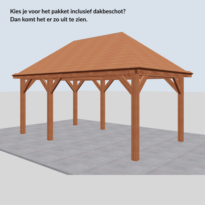 Douglas Schilddak - 550x306cm - Volledig op Maat - inclusief dakbeschot