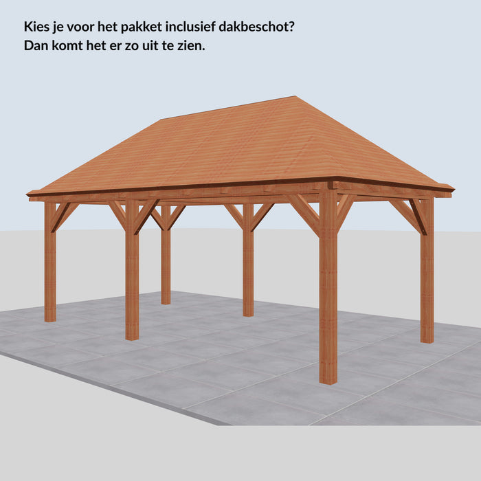 Douglas Schilddak - 610x306cm - Volledig op Maat - inclusief dakbeschot