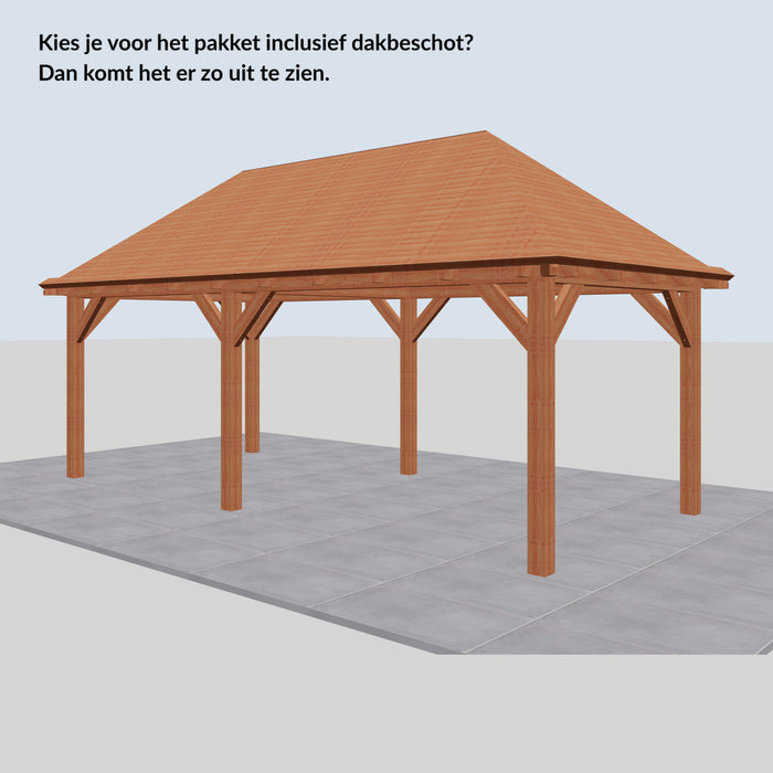 Douglas Schilddak - 660x306cm - Volledig op Maat - inclusief dakbeschot