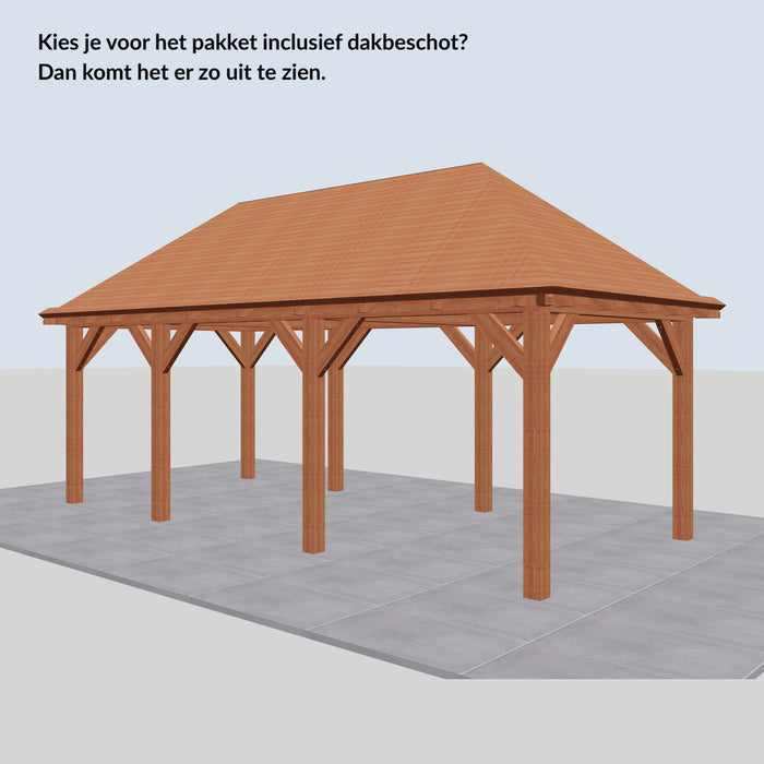 Douglas Schilddak - 670x306cm - Volledig op Maat - inclusief dakbeschot