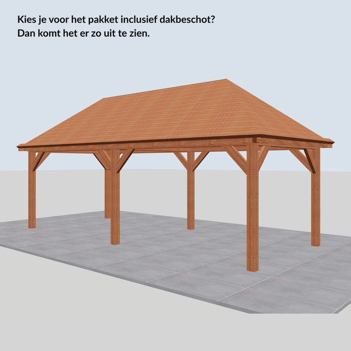 Douglas Schilddak - 725x306cm - Volledig op Maat - inclusief dakbeschot