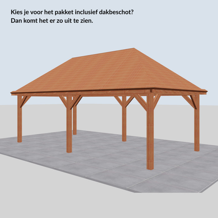 Douglas Schilddak - 725x370cm - Volledig op Maat - inclusief dakbeschot