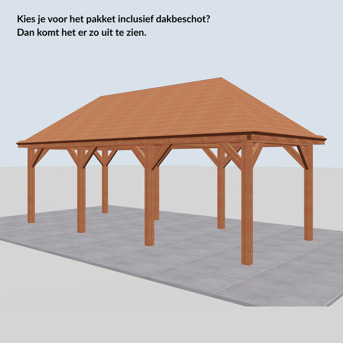 Douglas Schilddak - 730x306cm - Volledig op Maat - inclusief dakbeschot