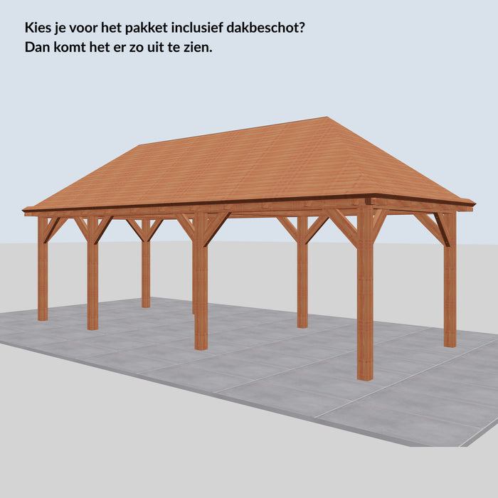 Douglas Schilddak - 775x306cm - Volledig op Maat - inclusief dakbeschot