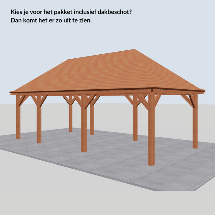 Douglas Schilddak - 775x370cm - Volledig op Maat - inclusief dakbeschot