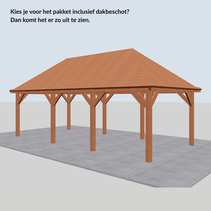 Douglas Schilddak - 780x370cm - Volledig op Maat - inclusief dakbeschot