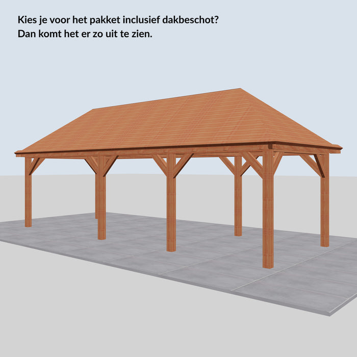 Douglas Schilddak - 845x306cm - Volledig op Maat - inclusief dakbeschot