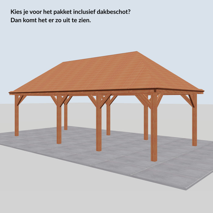 Douglas Schilddak - 845x370cm - Volledig op Maat - inclusief dakbeschot