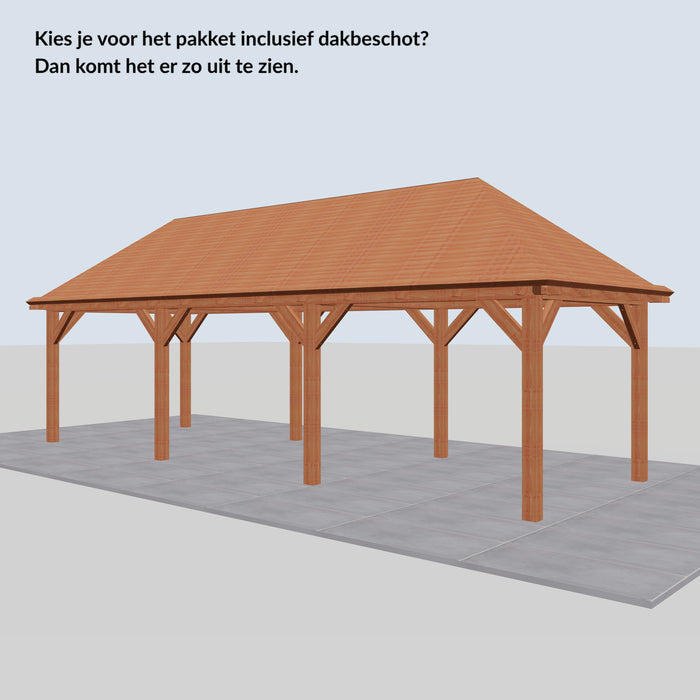 Douglas Schilddak - 890x306cm - Volledig op Maat - inclusief dakbeschot