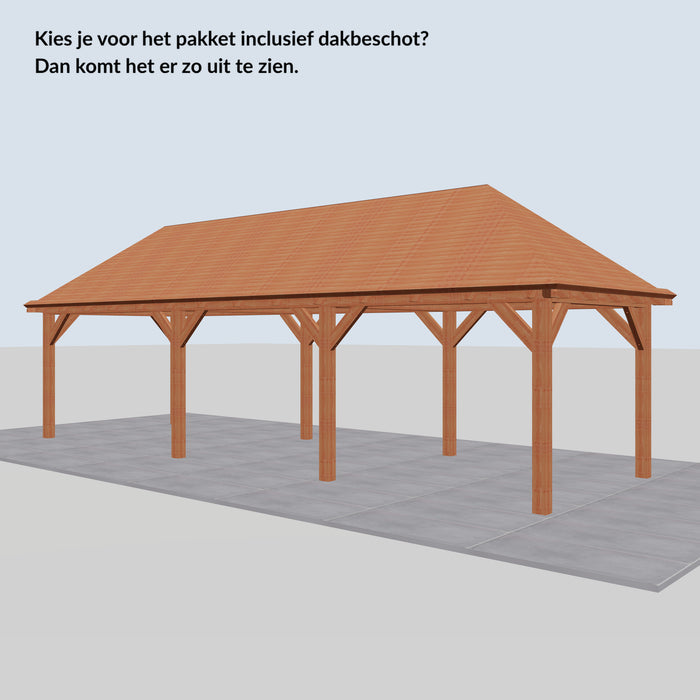 Douglas Schilddak - 950x306cm - Volledig op Maat - inclusief dakbeschot