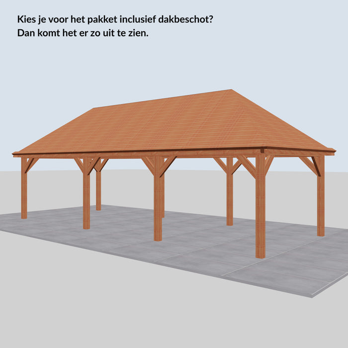 Douglas Schilddak - 950x370cm - Volledig op Maat - inclusief dakbeschot