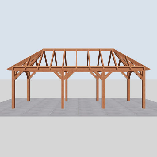 Douglas Schilddak - 780x306cm - Volledig op Maat - vooraanzicht
