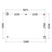 Buitenverblijf Verona - 520x335cm - Rechts - Volledig op Maat - plattegrond