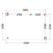 Buitenverblijf Verona - 510x335cm - Rechts - Volledig op Maat - plattegrond