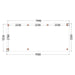 Buitenverblijf Verona - 755x335cm - Links - Volledig op Maat - plattegrond