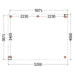 Buitenverblijf Verona - 520x400cm - Links - Volledig op Maat - plattegrond